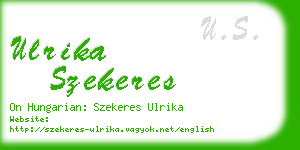 ulrika szekeres business card